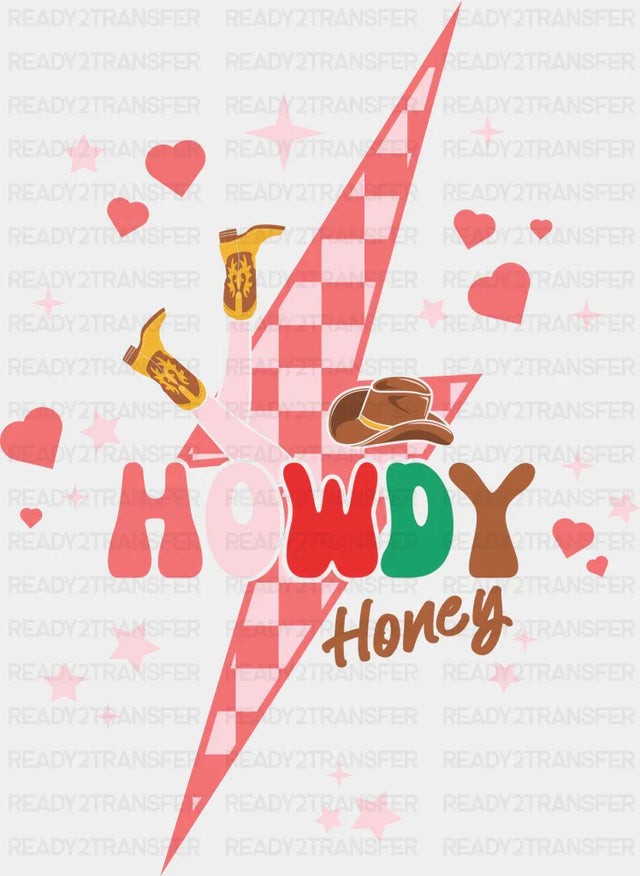 Lightning Howdy Dtf Transfer