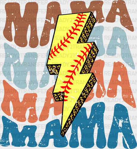 Lightning Mama Softball Design - Dtf Heat Transfer