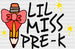 Lil Miss Pre-k Design - Pre-k DTF Heat Transfer ready2transfer Black