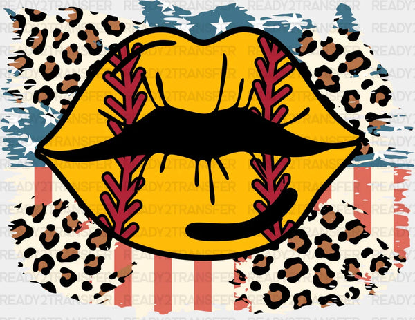 Lips Design - Softball DTF Heat Transfer