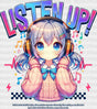 Listen Up - Anime Dtf Heat Transfer