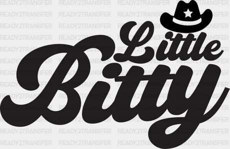 Little Bitty - Kids Dtf Heat Transfer Adult Unisex S & M (10’’) / Dark Color Design (See Imaging)