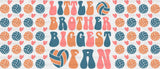 Little Brother Biggest Fan - Volleyball Cup Wrap Uv Sticker Permanent Dtf Decal