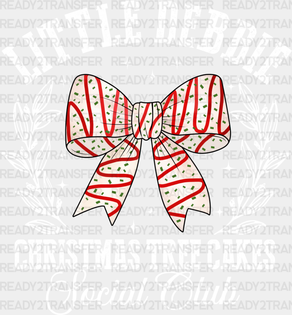 Little Debbie Cakes - Christmas Dtf Transfer Adult Unisex S & M (10’’) / Light Color Design