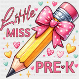 Little Miss Pre-K - Pre-K DTF Transfers ready2transfer