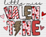 Little Miss Valentine Dtf Transfer