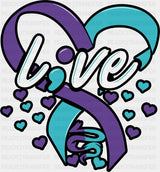 Live Hearts - Suicide Awareness DTF Transfer Adult Unisex - S & M (10’’) / Dark Color Design (See Imaging)