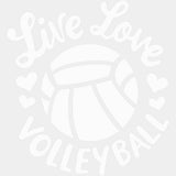 Live Love Volleyball - Volleyball DTF Transfers ready2transfer Light Color Design (See Imaging)