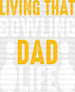 Living That Bowling Dad Life - Bowling DTF Heat Transfer ready2transfer White