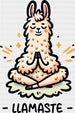 LLAMASTE - Yoga DTF Heat Transfer ready2transfer Black