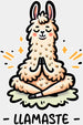 LLAMASTE - Yoga DTF Heat Transfer ready2transfer White