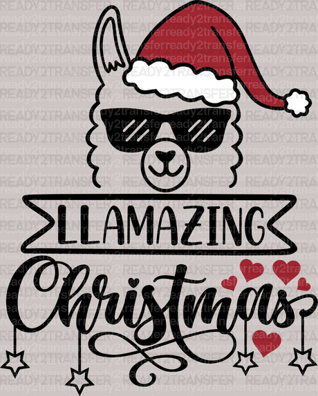 LLAMAZING Christmas DTF Transfer - ready2transfer