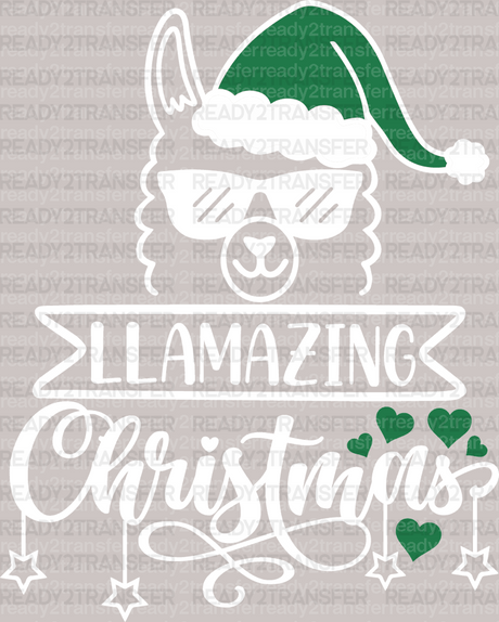 LLAMAZING Christmas DTF Transfer - ready2transfer