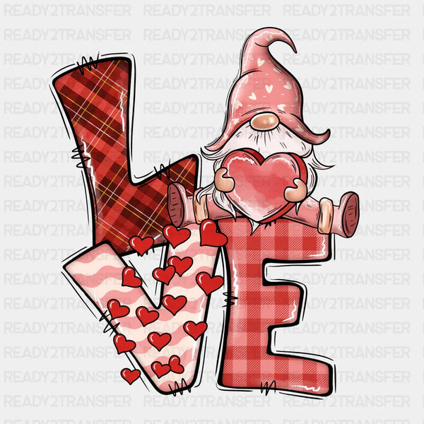 LO VE RED HEARTS DTF Transfer