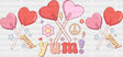Lollipop Yum - Valentine's Day Cup Wrap UV Sticker Permanent UV DTF Decal ready2transfer