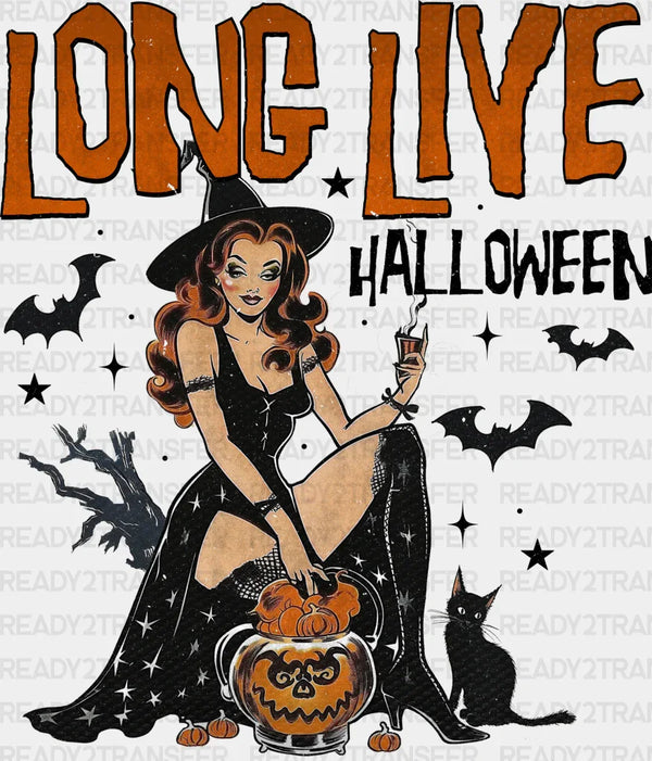 Long Live Halloween Design Halloween DTF Transfer
