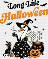 Long Live Halloween Halloween DTF Transfer Adult Unisex S & M (10’’) / Dark Color Design (See Imaging)