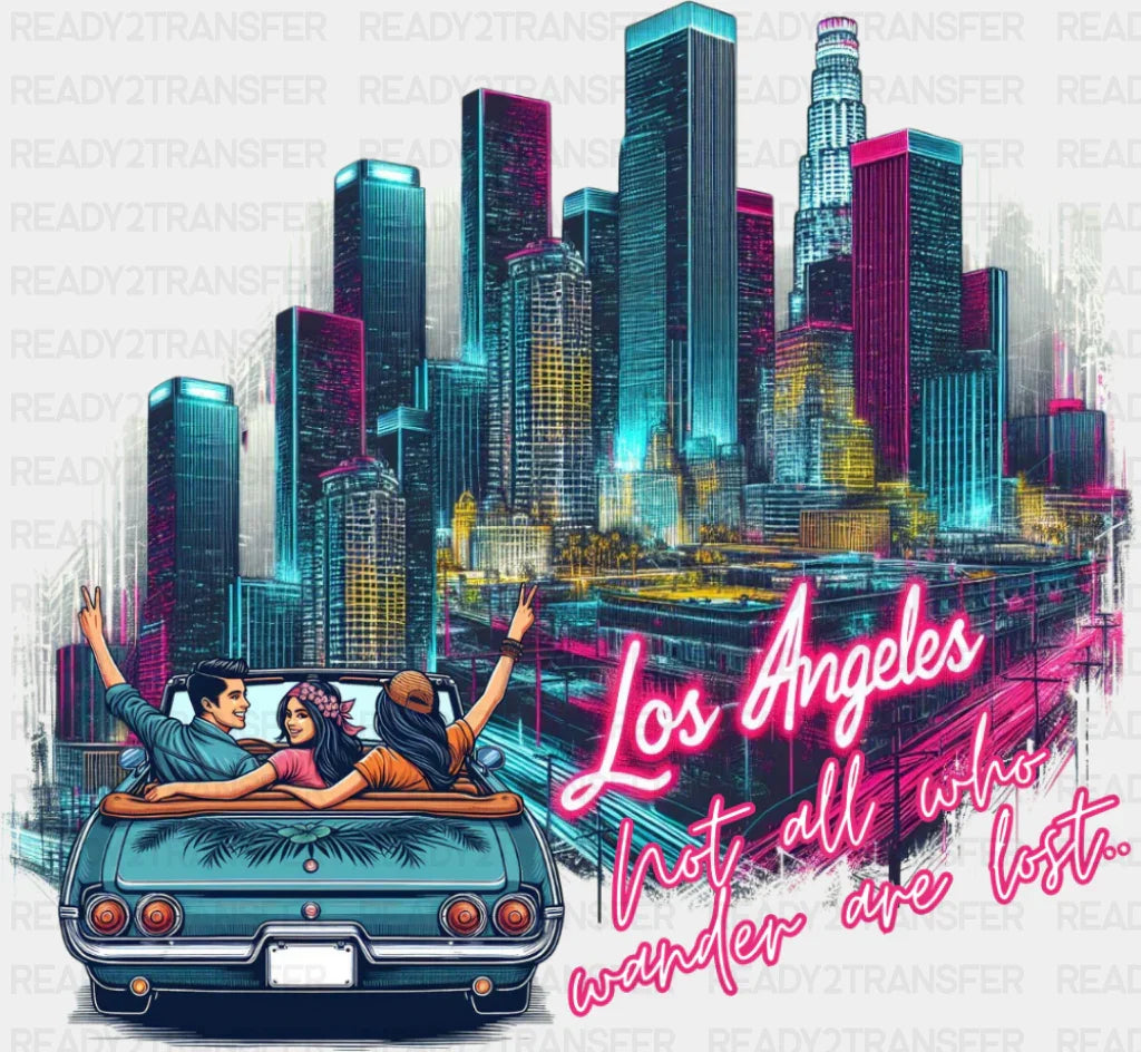 Los Angeles Retro Design - States & Cities DTF Transfer