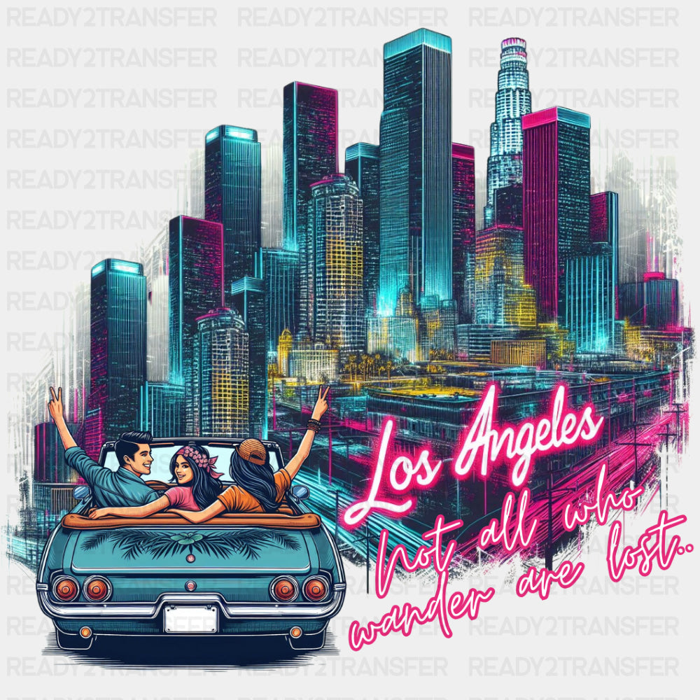 Los Angeles Retro Design - States & Cities DTF Transfer ready2transfer