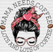 Lots And Lots Of Coffee DTF Transfer ready2transfer Black