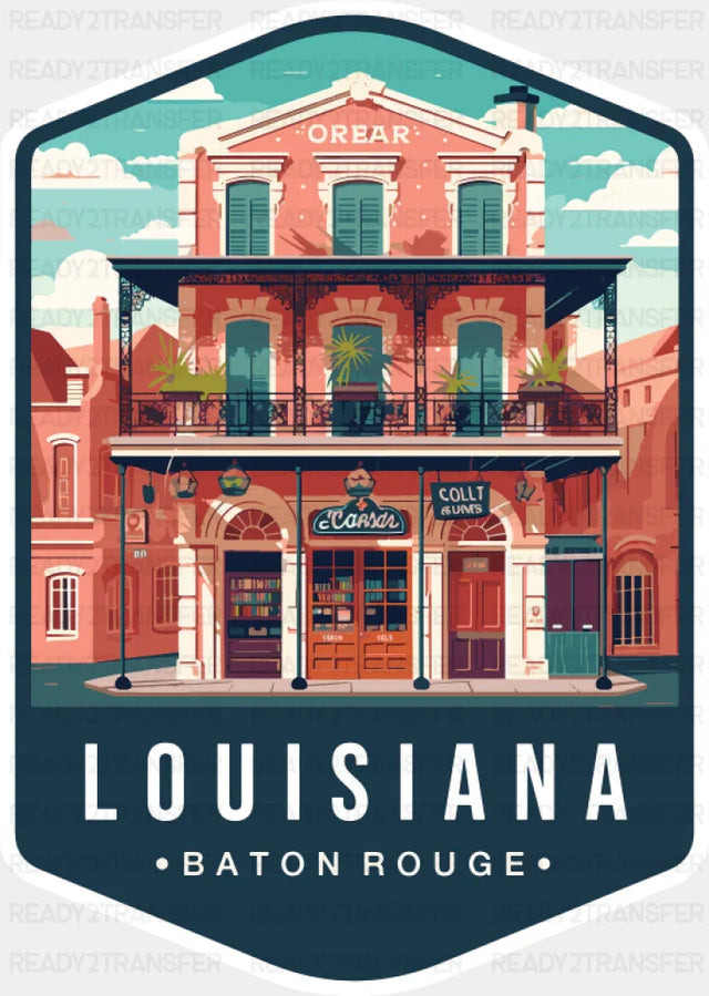 Louisiana Baton Rouge - States & Cities DTF Transfer