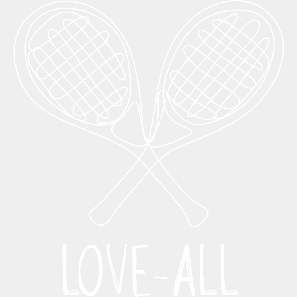 Love All - Tennis DTF Transfers ready2transfer Light Color Design (See Imaging)