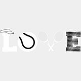 Love B&W Design - Tennis DTF Transfers ready2transfer Light Color Design (See Imaging)