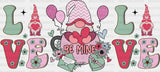 Love Be Mine - Valentine's Day Cup Wrap UV Sticker Permanent UV DTF Decal ready2transfer