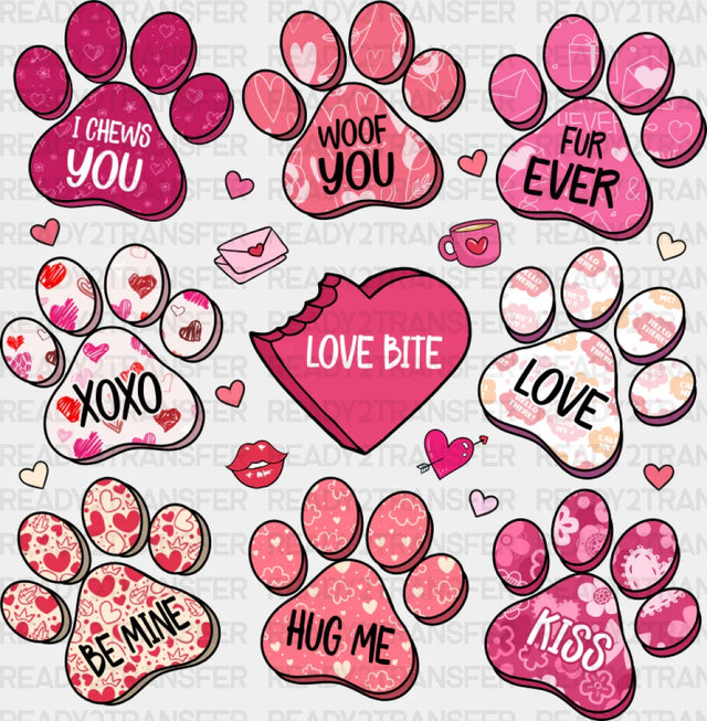 Love Bite Paws - Dogs Dtf Transfer