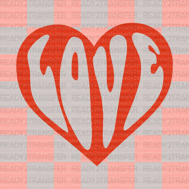 LOVE BOMB DTF Transfer ready2transfer