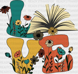 Love Books Dtf Transfer