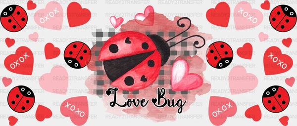 Love Bug Heart - Valentine's Day Cup Wrap UV Sticker Permanent UV DTF Decal