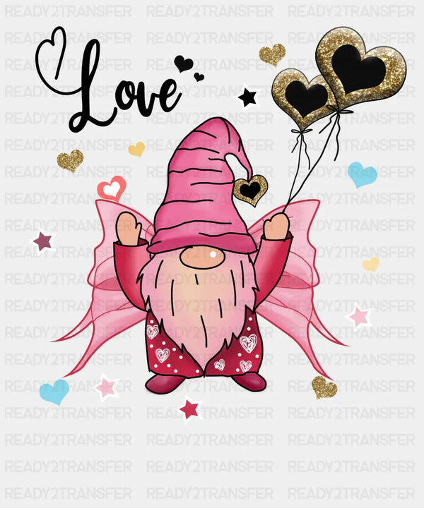 LOVE BUTTERFLY GNOME DTF Transfer