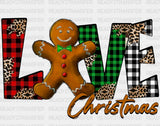 Love Christmas Cookie DTF Transfer ready2transfer
