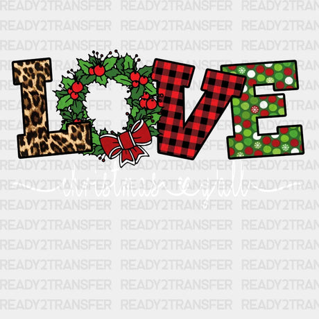 Love Christmas Yall Dtf Transfer