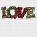 Love Christmas Yall DTF Transfer ready2transfer White