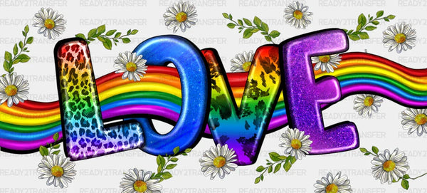 Love Colorful Design - LGBTQ Cup Wrap UV Sticker Permanent UV DTF Decal