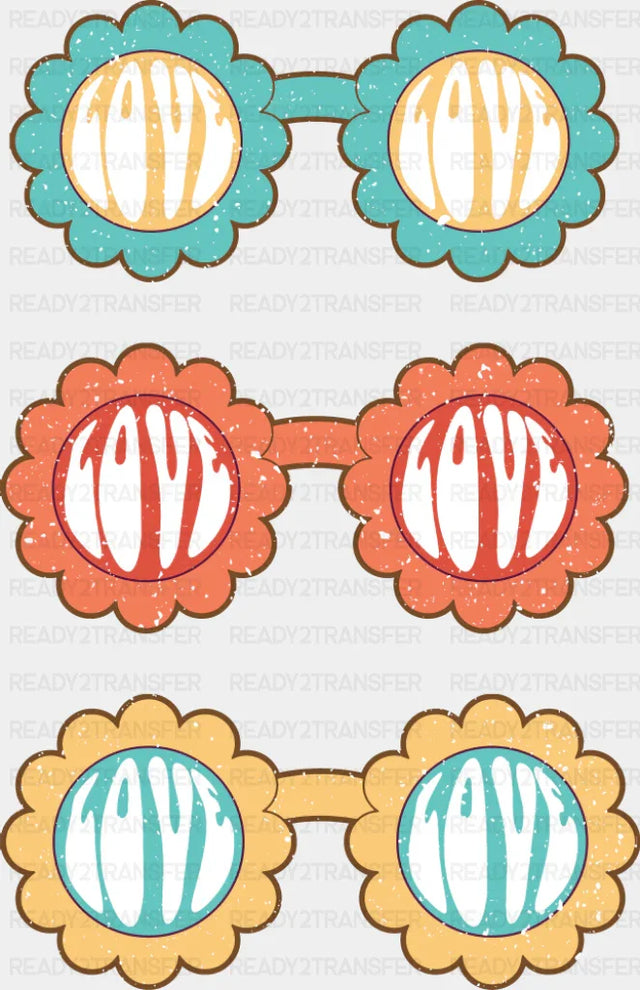 Love Glasses - Good Vibes DTF Transfer