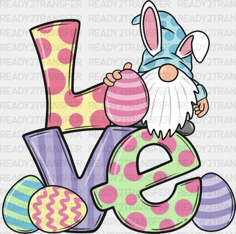 Love Gnome Easter Dtf Heat Transfer Design