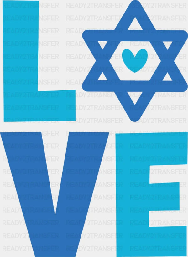 Love - Hanukkah DTF Transfer