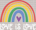 Love Is Love Lgbtq DTF Heat Transfer ready2transfer White
