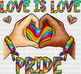 Love Is Pride Month Dtf Transfer