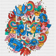 Love Is Love, Vibrant Design - Lesbian DTF Transfers ready2transfer Dark Color Design (See Imaging)