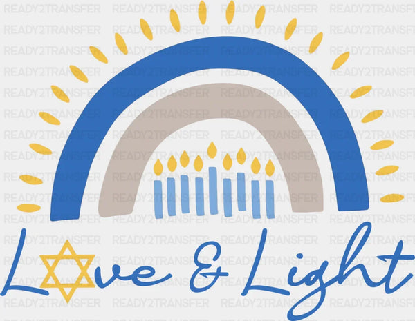 Love & Light - Hanukkah DTF Transfer