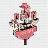 Love Lodge Vacant Dtf Transfer