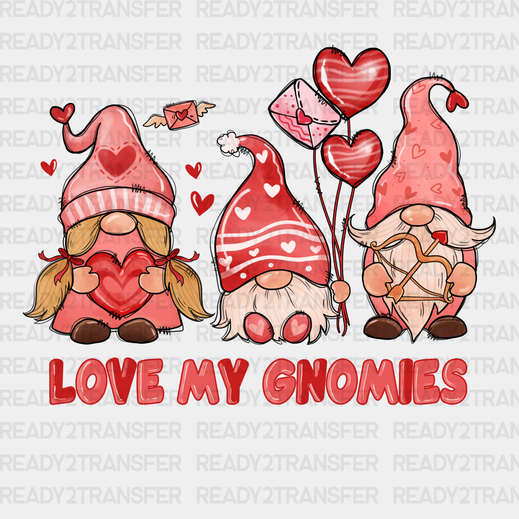 Love My Gnomies Balloon Dtf Transfer