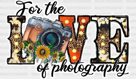 Love Of Photography - Dtf Heat Transfer Adult Unisex S & M (10’’) / Light Color Design (See Imaging)