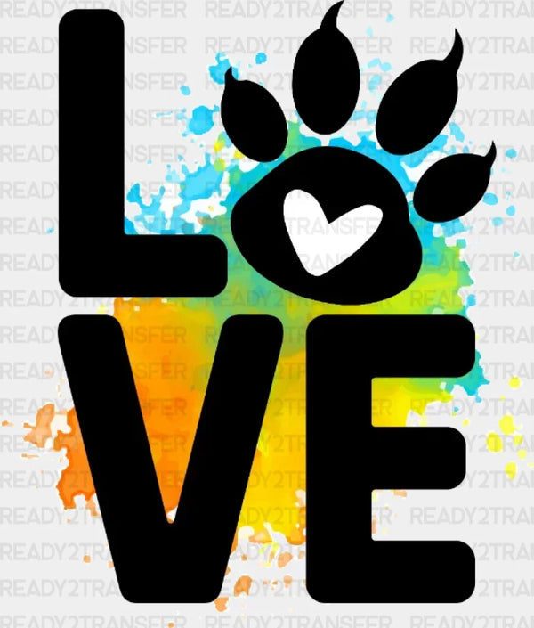 Love Paw DTF Transfer