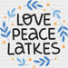 Love Peace Latkes - Hanukkah DTF heat transfer ready2transfer Black