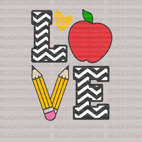 Love Pencil DTF Transfer - ready2transfer